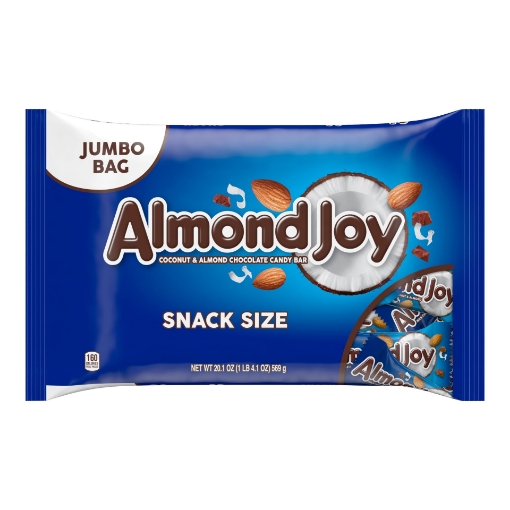 Picture of Kẹo socola sữa dừa hạnh nhân almond joy milk chocolate, coconut & almond candy bars, snack size, jumbo bag