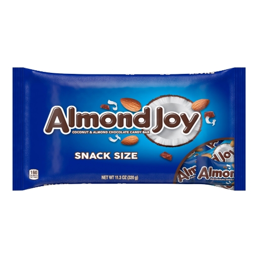 Picture of Kẹo socola sữa dừa hạnh nhân almond joy milk chocolate, coconut & almond candy bars, snack size