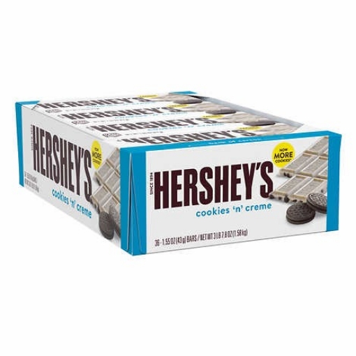 Picture of Thanh sô-cô-la trắng với bánh quy hershey's, cookies n' creme