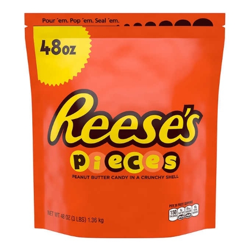Picture of Kẹo bơ đậu phộng vỏ giòn reese's pieces, peanut butter
