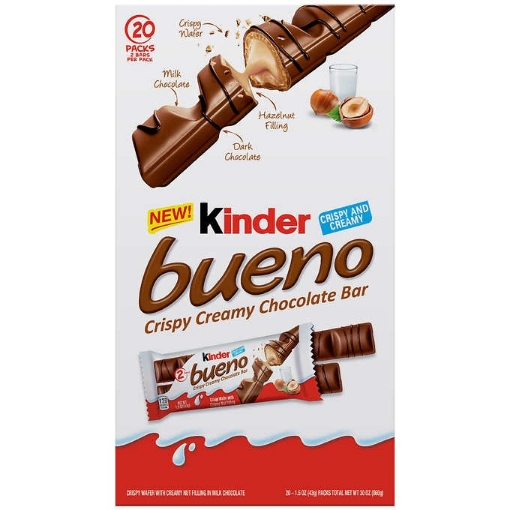 Picture of Kẹo sô-cô-la nhân kem hạt phỉ kinder bueno bars