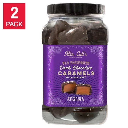 Picture of Kẹo sô cô la đen caramel muối biển mrs. call's old fashioned dark chocolate caramels with sea salt