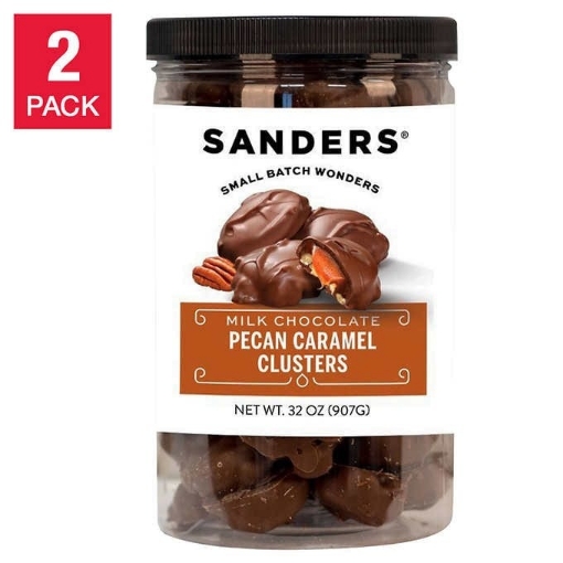 Picture of Kẹo sô cô la sữa nhân caramel hồ đào sanders milk chocolate pecan caramel clusters