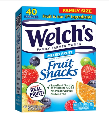 Picture of Kẹo dẻo trái cây welch's fruit snacks - mixed fruit, 1kg