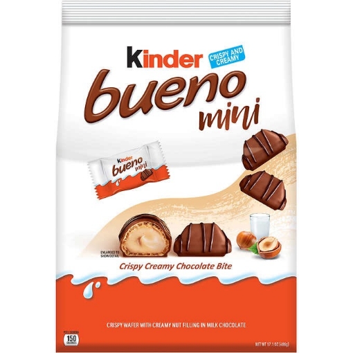 Picture of Kẹo sô-cô-la nhân kem hạt phỉ kinder bueno mini