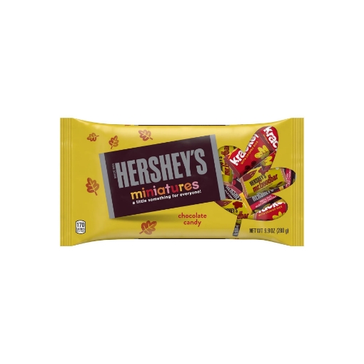 Picture of Kẹo sô-cô-la đen và kẹo sữa nhỏ halloween hershey's, miniatures assorted milk and dark chocolate candy , 9.9 oz