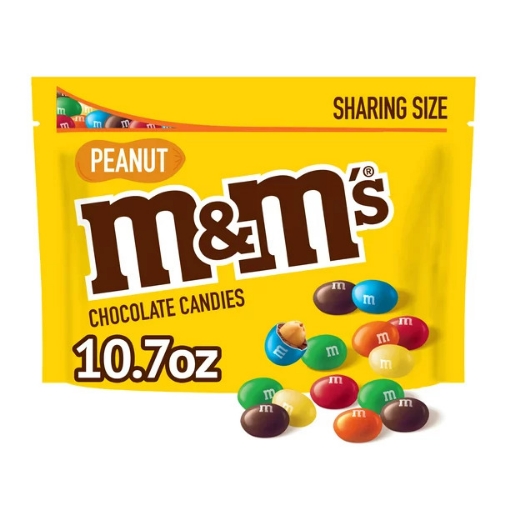 Picture of Kẹo sô-cô-la đậu phộng m&m peanut milk chocolate candy sharing size - 10,7 oz