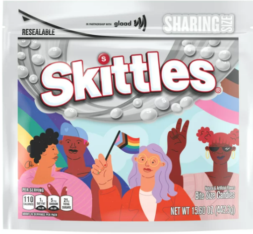 Picture of Kẹo trái cây skittles original skittles original chewy candy, limited edition pride pack