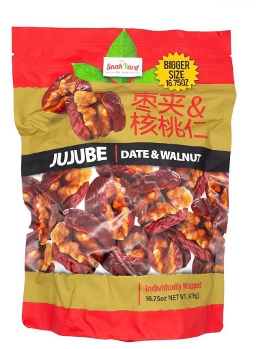 Picture of Kẹo mứt quả chà là và quả óc chó the snak yard 475g - the snak yard jujube- date & walnut clusters 16.75oz