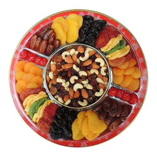 Picture of Khay quà quả & hạt sấy khô - vacaville fruit company dried fruit & nut gift tray - 36oz