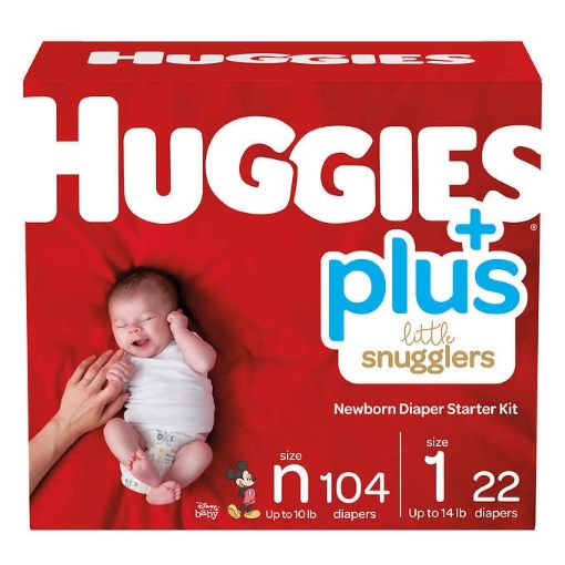 Picture of Tã dán sơ sinh huggies plus newborn diaper starter kit