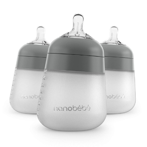 Picture of Bình sữa nanobébé flexy silicone baby bottle, gray