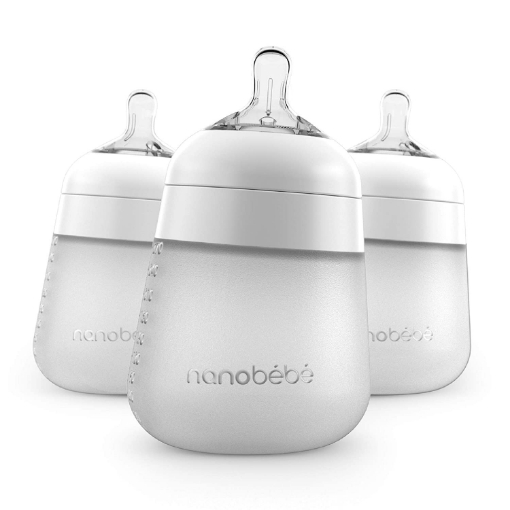 Picture of Bình sữa nanobébé flexy silicone baby bottle, white