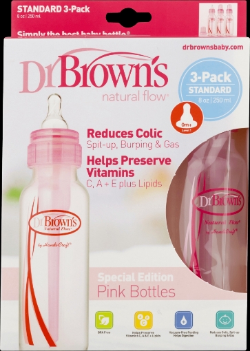 Picture of Bình sữa dr. brown's original baby bottle, pink , 250 ml