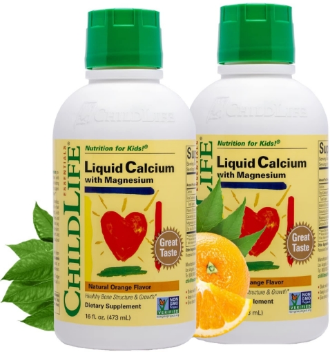 Picture of Canxi dạng lỏng dành cho trẻ em childlife liquid calcium - magnesium, 2 pack