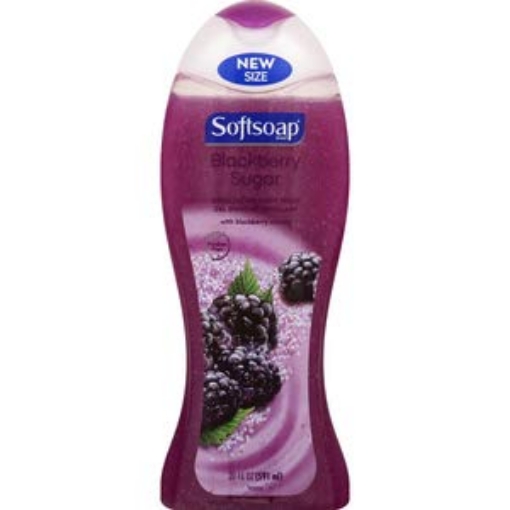 Picture of Sữa tắm tẩy tế bào chết softsoap blackberry sugar with real sugar, 20 oz