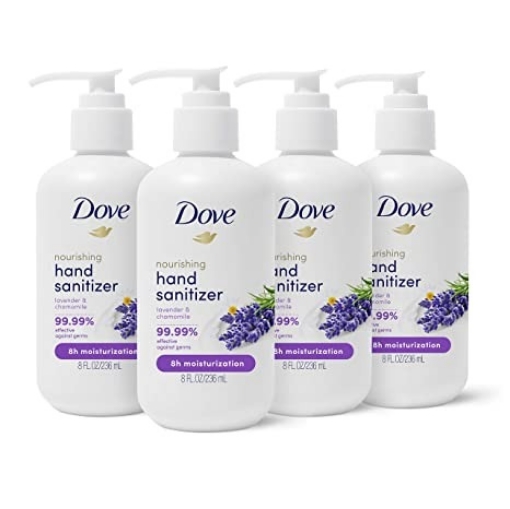 Picture of Gel rửa tay khô dove nourishing hand sanitizer, lavender & chamomile