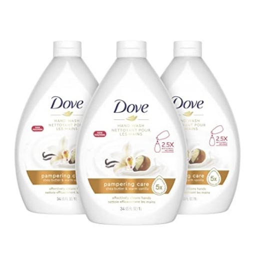Picture of Sữa rửa tay dove hand wash, pampering care shea butter & warm vanilla, 3 pack