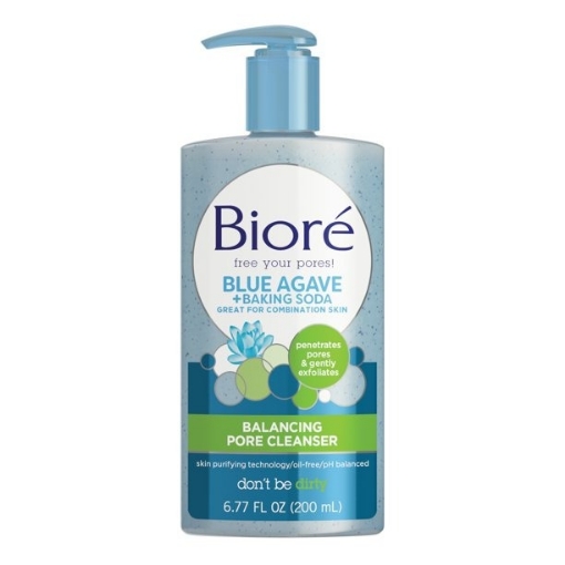 Picture of Sữa rữa mặt với baking soda & cây thùa xanh bioré blue agave + baking soda pore cleanser, combination skin