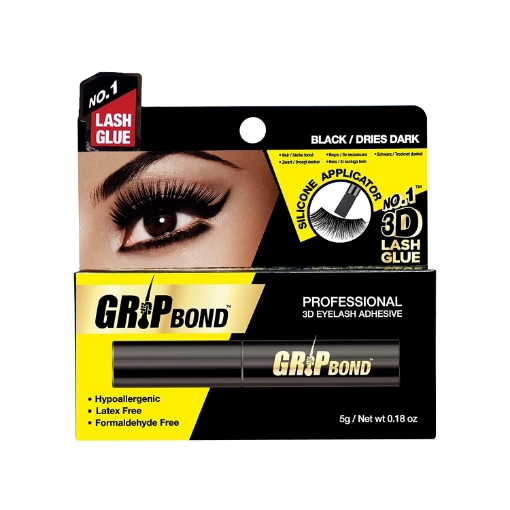 Picture of Keo dán mi đen/ khô sẫm màu ebin new york grip bond latex - free eyelash adhesive black/ dries dark