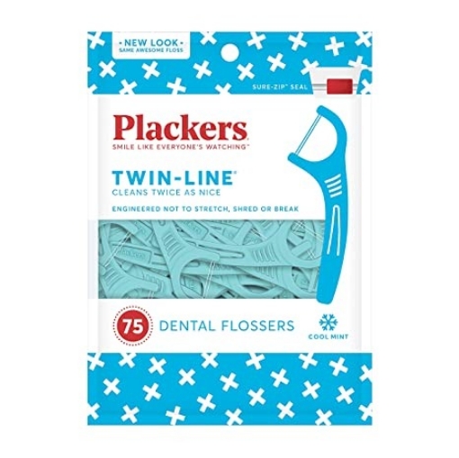 Picture of Tăm chỉ nha khoa plackers twin - line dental flossers, 75 count