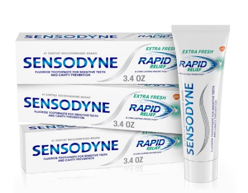 Picture of Kem đánh răng chống ê buốt nhanh dành cho răng nhạy cảm sensodyne rapid relief senstivive fluoride toothpaste
