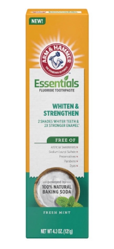 Picture of Kem đánh trắng răng arm & hammer essentials whiten & strengthen fluoride toothpaste