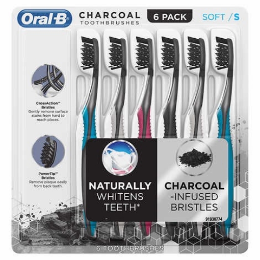 Picture of Bàn chải đánh răng than mềm mại oral-b charcoal toothbrush, soft