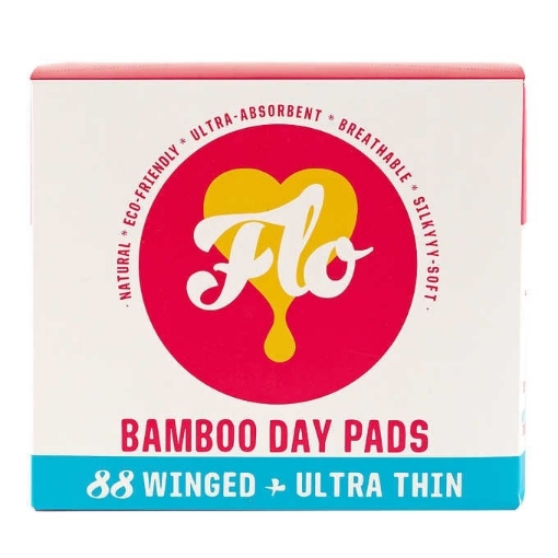 Picture of Băng vệ sinh tre siêu mỏng có cánh ban ngày flo bamboo pads mega winged and ultra - thin, day pads