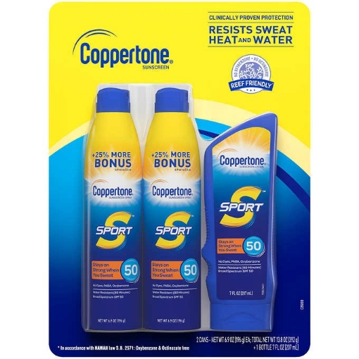 Picture of Set chống nắng dạng xịt và dạng kem coppertone sport sunscreen broad spectrum spf 50