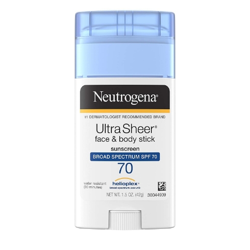 Picture of Lăn chống năng neutrogena ultra sheer non-greasy sunscreen stick for face & body, broad spectrum spf 70 uva/ uvb