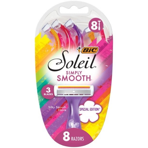 Picture of Dao cạo dùng 1 lần dành cho nữ bic soleil women's simply smooth women's razors, 8 pack