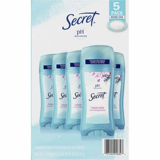 Picture of Sáp lăn khử mùi secret invisible solid deodorant, powder fresh