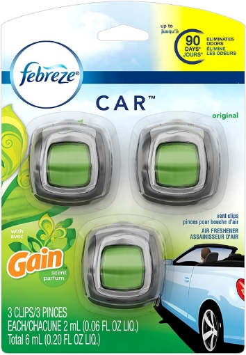 Picture of Nước hoa xe hơi febreze car vent clip air freshener, gain original