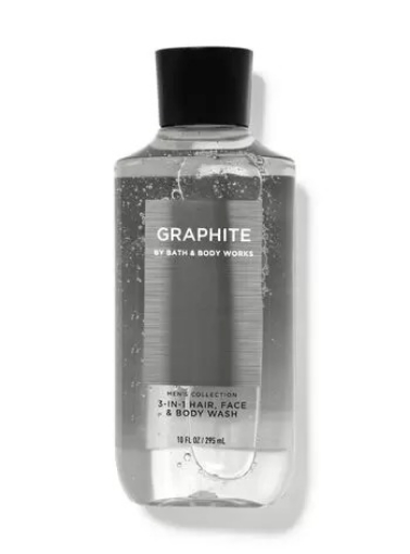 Picture of Sữa tắm gội rửa mặt dành cho nam bath & body works graphite 3-in-1 hair, face & body wash