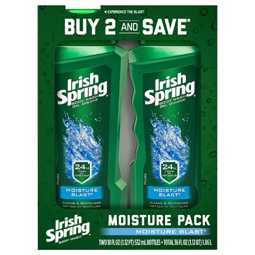 Picture of Sữa tắm dưỡng ẩm dành cho nam irish spring moisturizing men's body wash shower gel, moisture blast