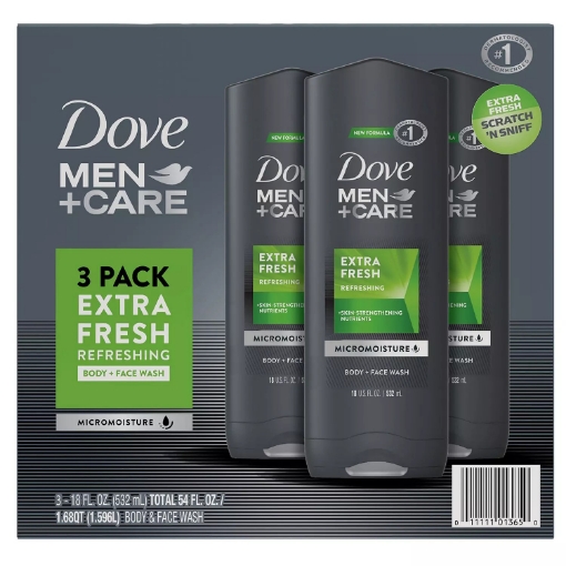 Picture of Sữa tắm + rửa mặt dành cho nam dove men+ care body and face wash extra fresh