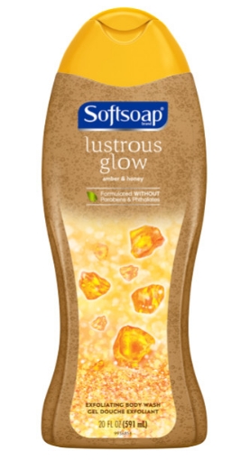 Picture of Sữa tắm tẩy tế bào chết softsoap lustrous glow exfoliating body wash - amber and honey