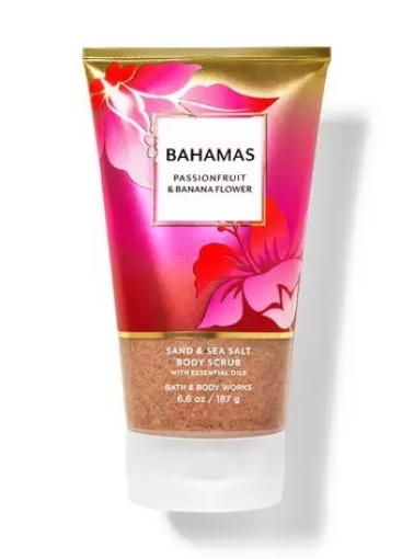 Picture of Kem tẩy tế bào chết toàn thân bath & body works bahamas passionfruit & banana flower sand & sea salt body scrub