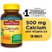 Picture of Viên uống bổ sung Canxi và Vitamin D3 Nature Made Calcium 500 mg, with Vitamin D3 for Immune Support
