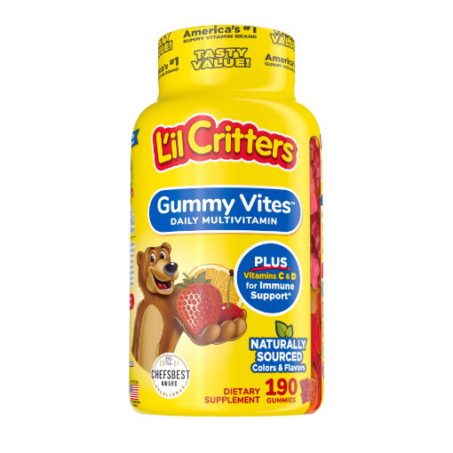Picture of Kẹo dẻo Vitamin tổng hợpL’il Critters Gummy Vites - Kẹo dẻo cung cấp 11 Vitamin, 190 viên