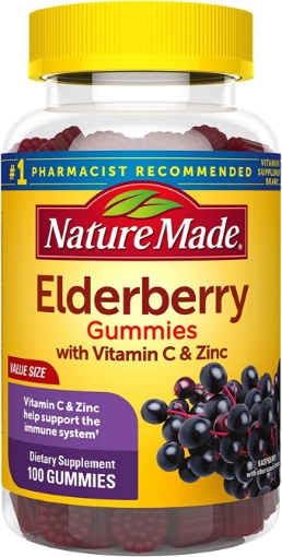Picture of Kẹo dẻo bổ sung Vitamin C và kẽm Nature Made Elderberry Gummies with Zinc and Vitamin C