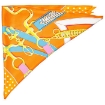 Picture of HERMES La Promenade Du Matin Giant Triangle Silk Twill Scarf