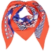 Picture of HERMES The Art Of Sarasa Giant Triangle Silk Twill Scarf