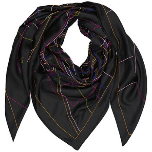 Picture of HERMES Ladies Black Pique Sellier Perle Scarf