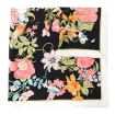 Picture of SALVATORE FERRAGAMO Flowers And Letter Print Silk Sqaure Scarf