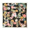 Picture of SALVATORE FERRAGAMO Flowers And Letter Print Silk Sqaure Scarf