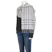 Picture of BURBERRY Grey The Classic Check Cashmere Scarf