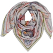Picture of HERMES Ladies Grey Zouaves Et Dragons Wash Scarf 90