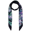 Picture of SALVATORE FERRAGAMO Blue / Navy Giardino Print Silk Scarf